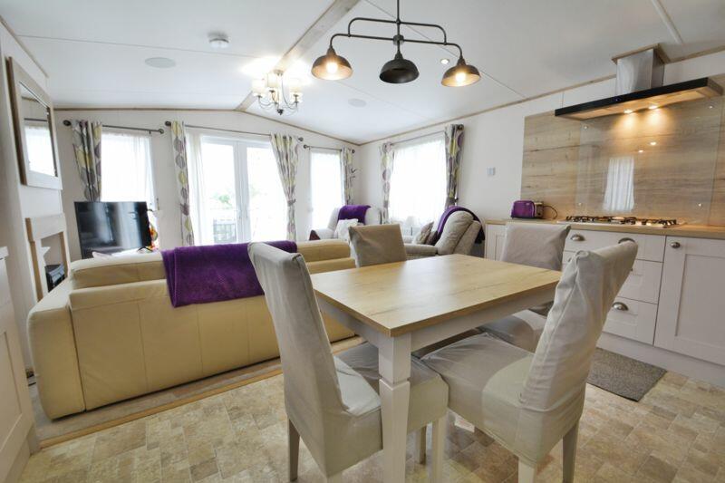 Dining area towards living room