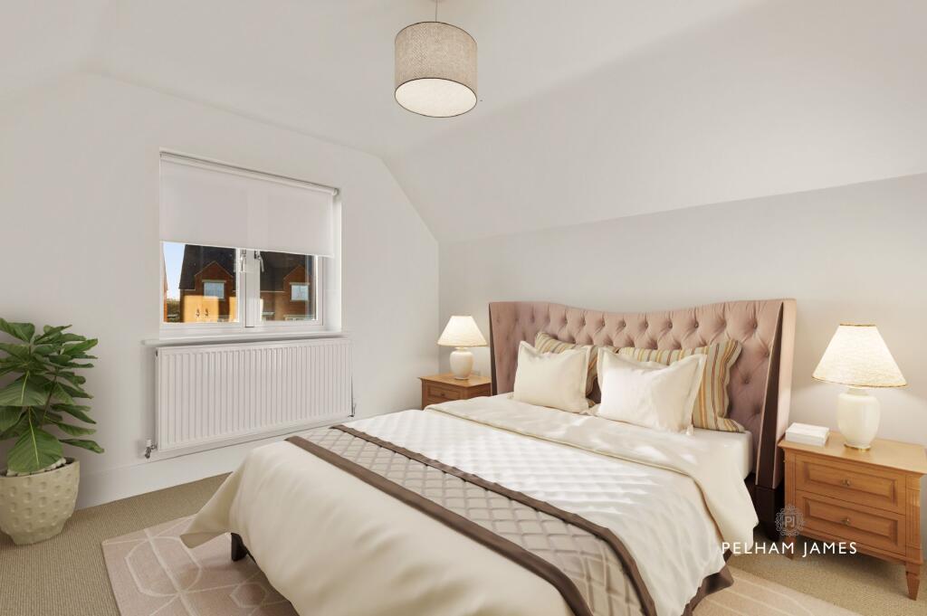 Fourth Bedroom, Osprey House, Medbourne (virtually staged image)