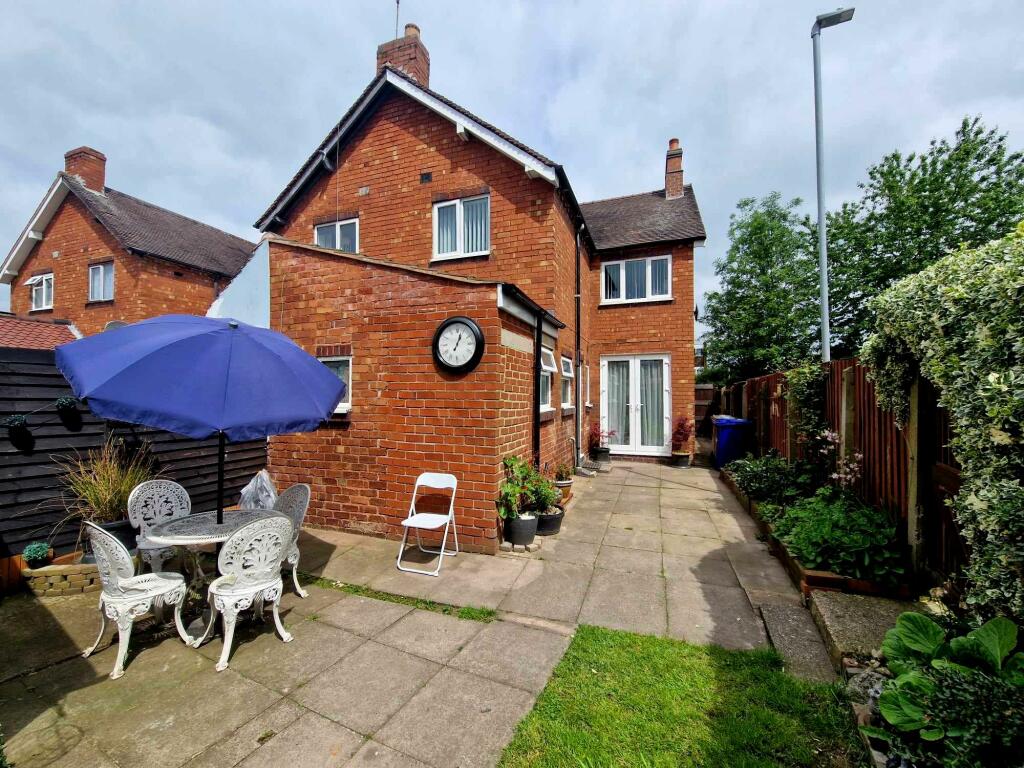 Rear of property