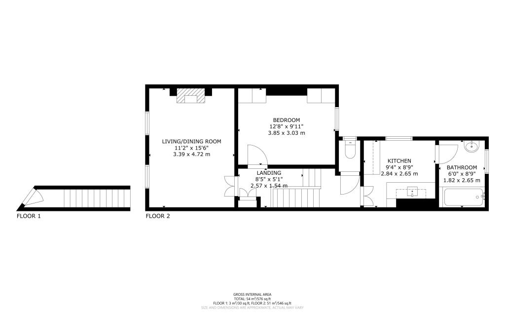 Upper Flat, 53 Grayshott Road, Battersea, London, SW11 5TS