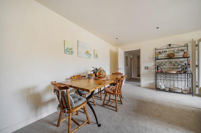 Dining area through to hall