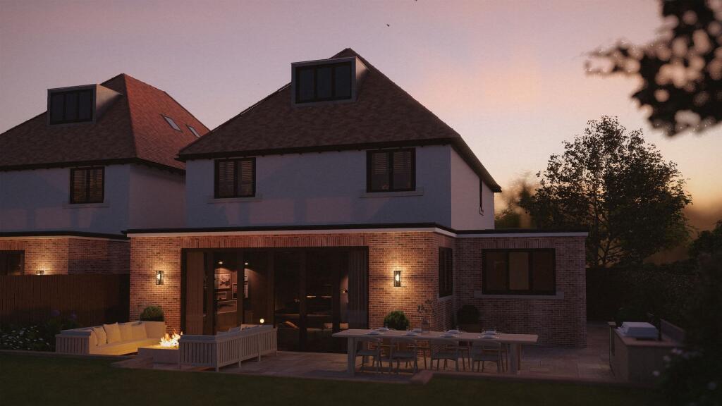 Dusk Rear Elevation  - AI Generated ¿ Illustrative Only