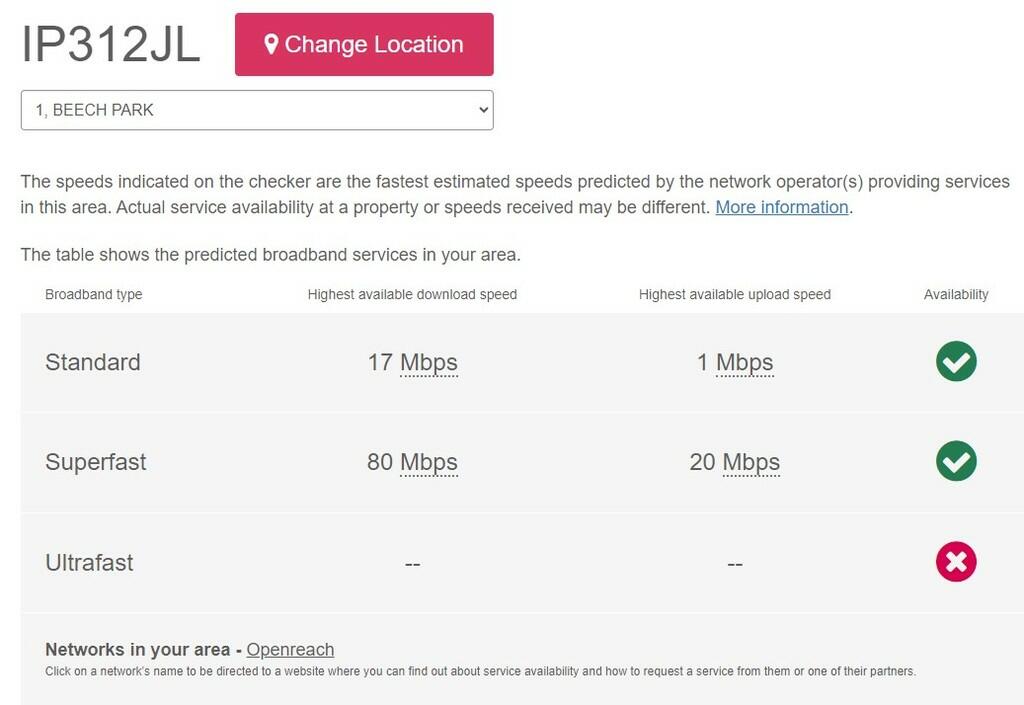 BROADBAND SPEED