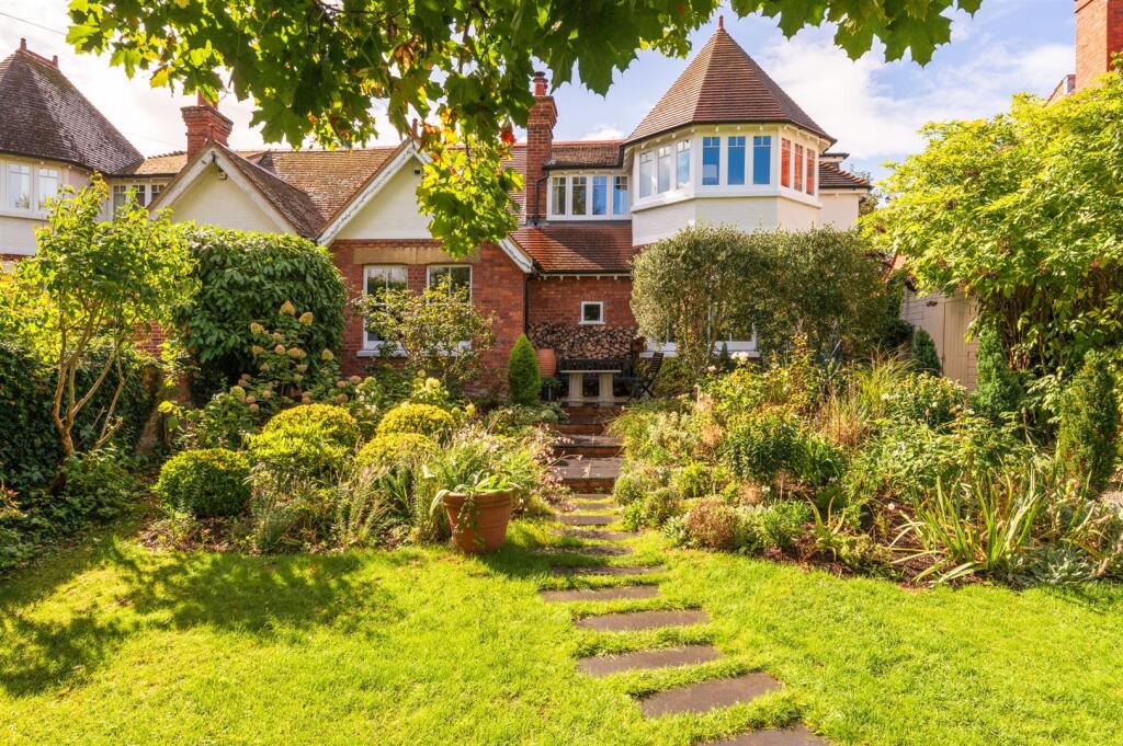 Front elevation and garden