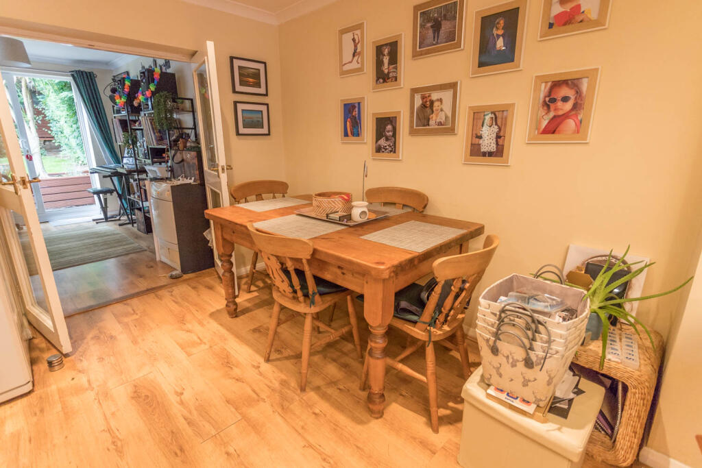 Breakfast area leading to office