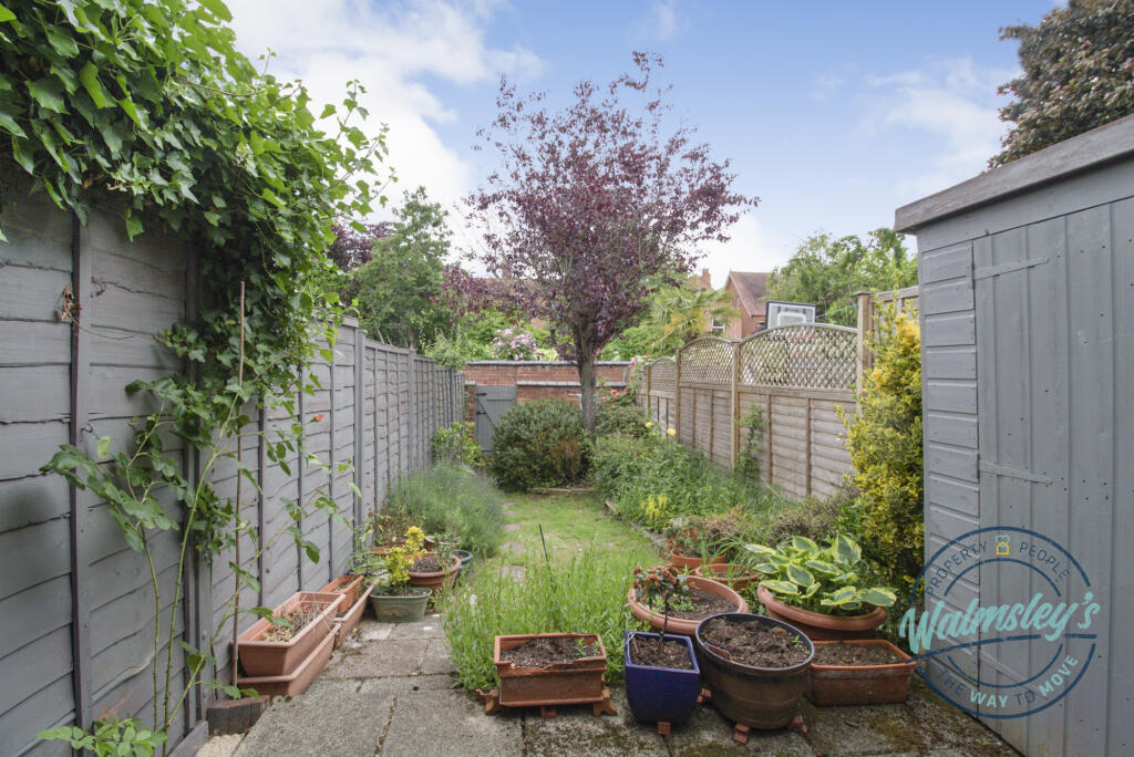 Rear gardens from house