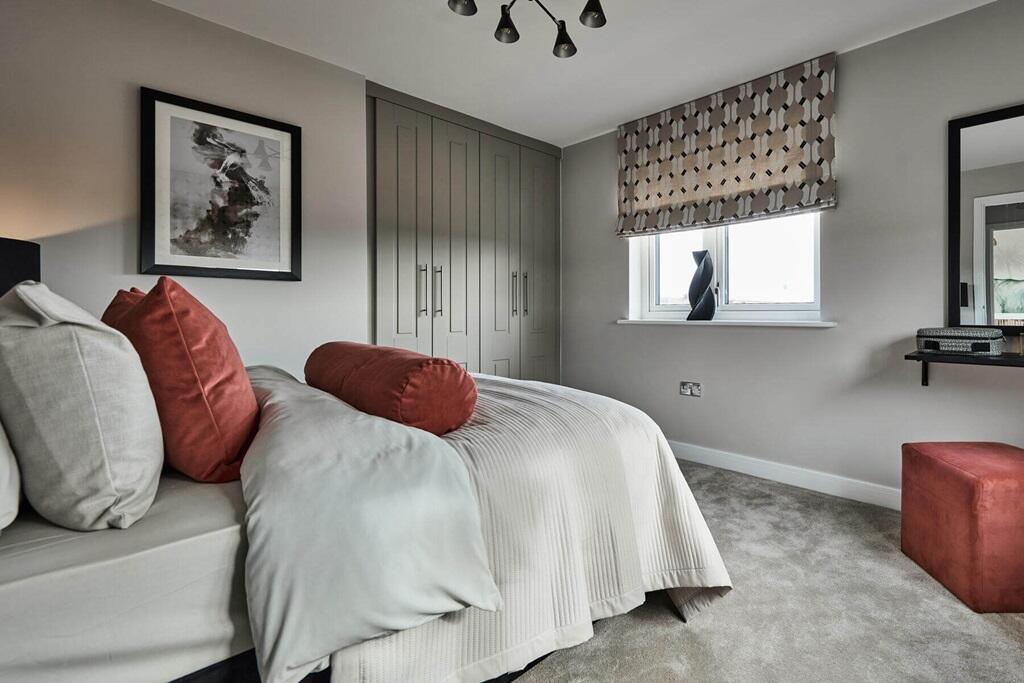 The main bedroom offers a place to unwind away from the hustle and bustle of the rest of the home