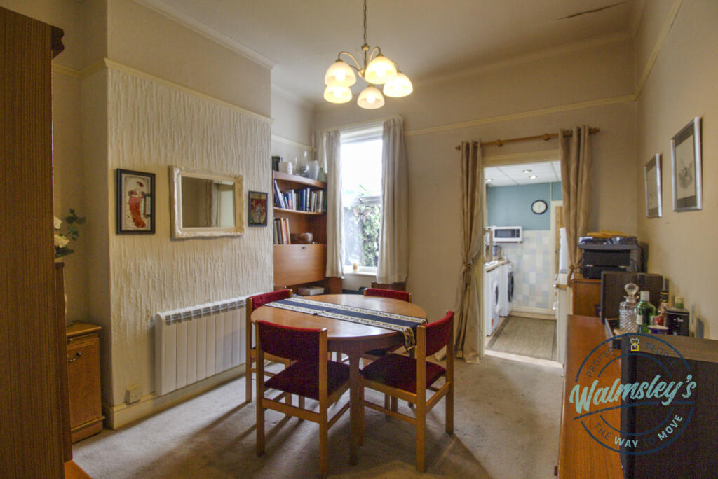 Dining room towards kitchen