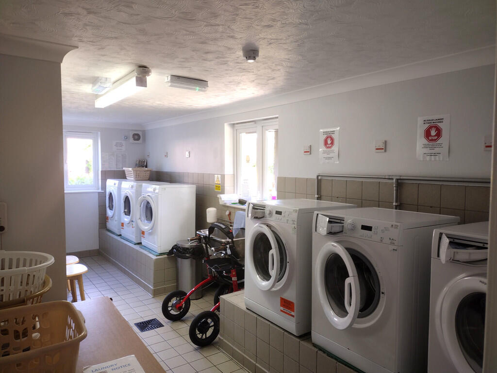 Communal laundry ...