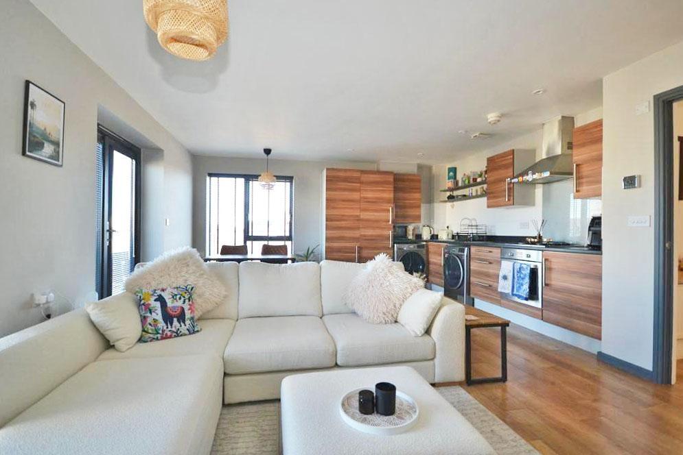 Open plan living area