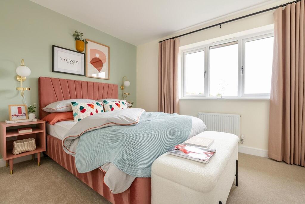 Second double bedroom is ideal for guests and has ample storage space