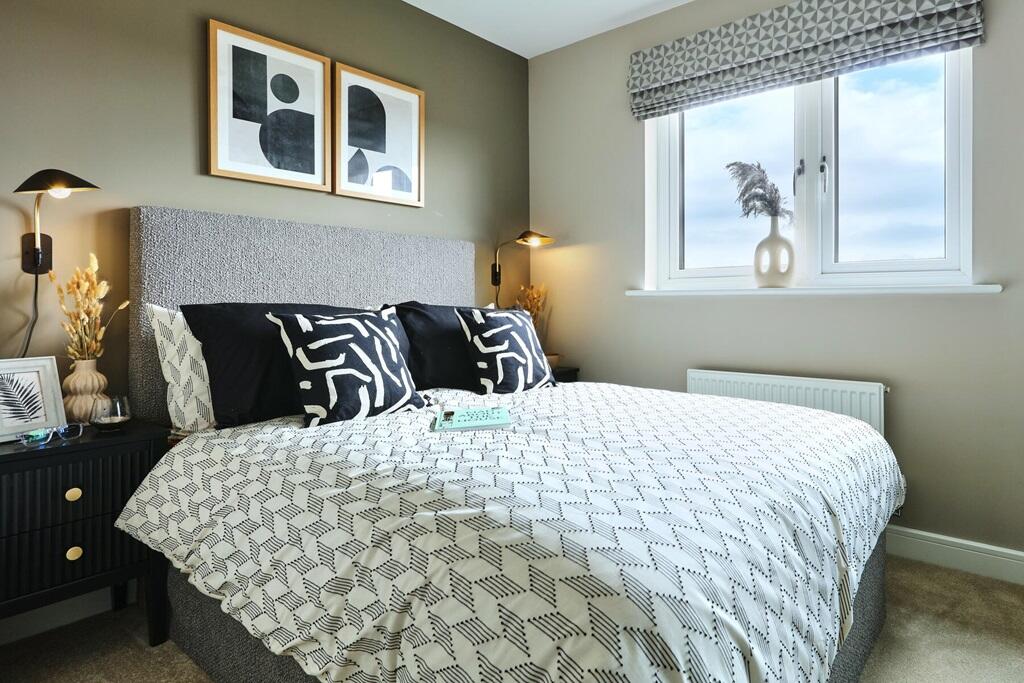 The second double bedroom is perfect for guests