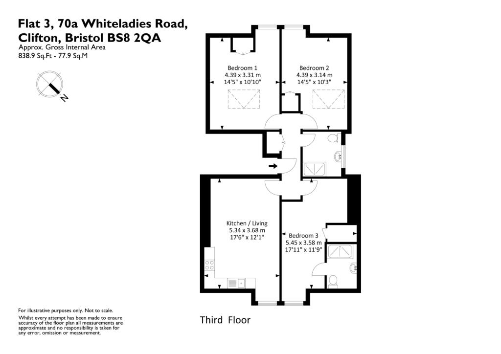 Flat 3 70a Whiteladies Road Bristol-01