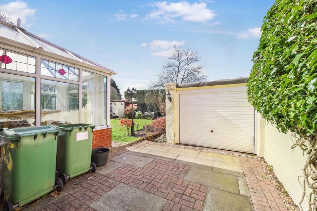 Rear Garden with Detached Garage