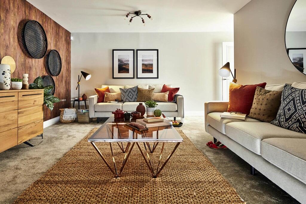 The home has large size rooms throughout