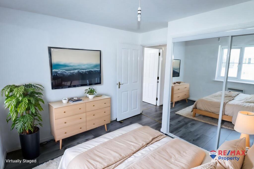 Virtually Staged Bedroom 1