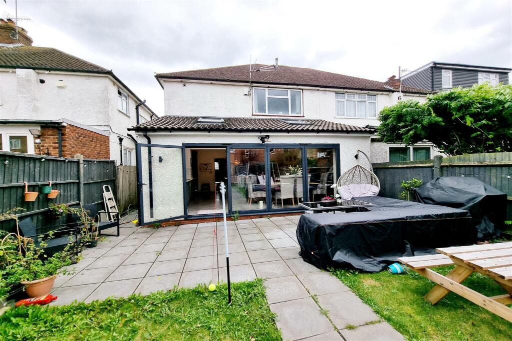 REAR ELEVATION OF PROPERTY: