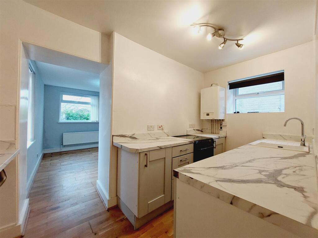 Kitchen into Living/Dining Room