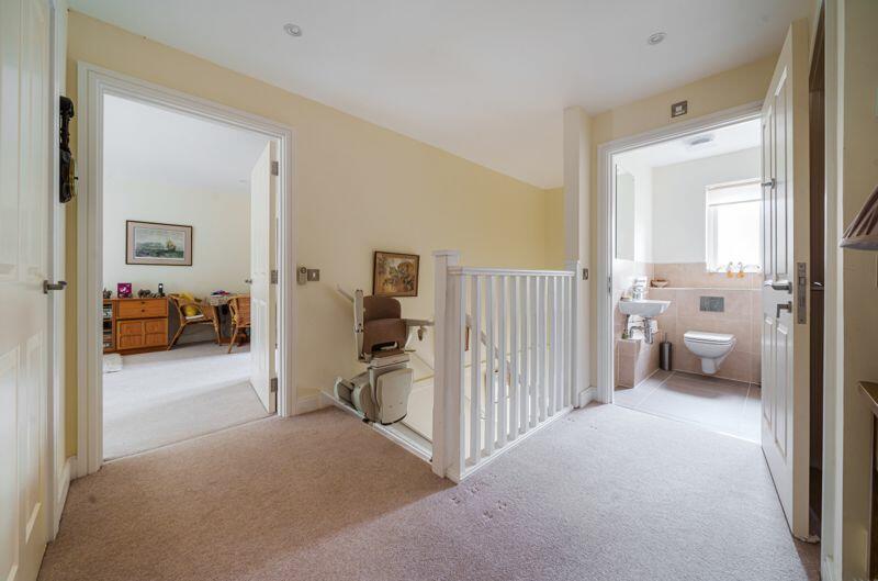 Hallway, stairs and WC