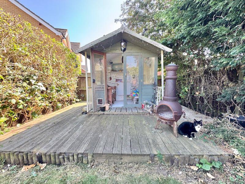 Raised deck and summer house
