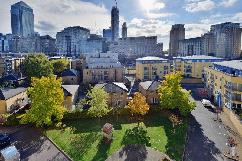 View over communal garden