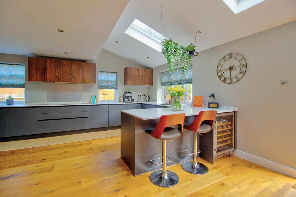 Under floor heating in the kitchen