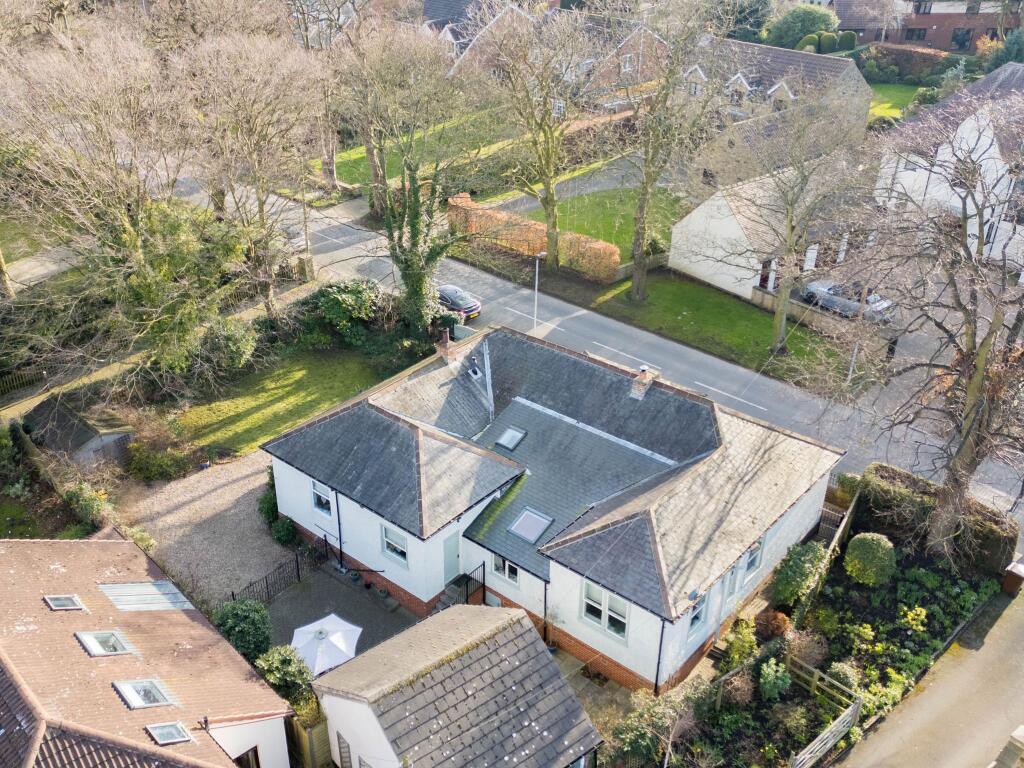 Ariel view of house 