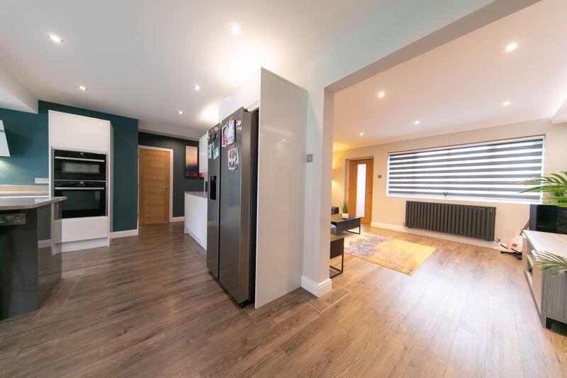 Open plan living arrangement