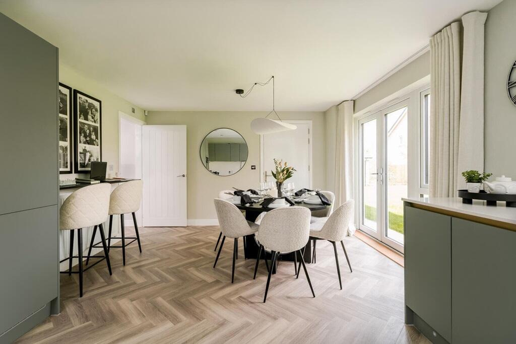 Dining area and French doors to the garden