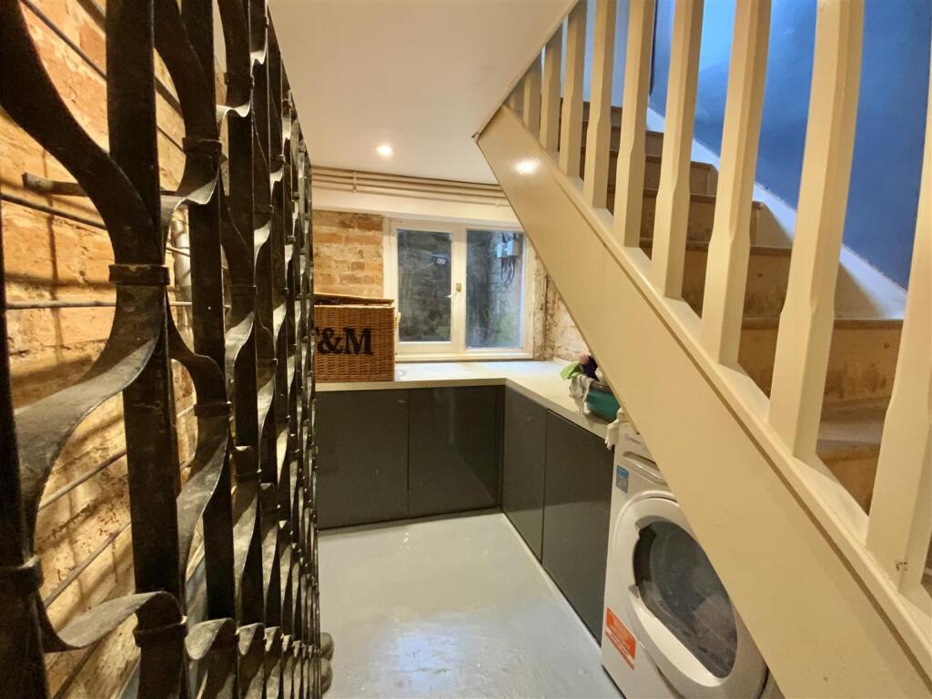 Basement utility room