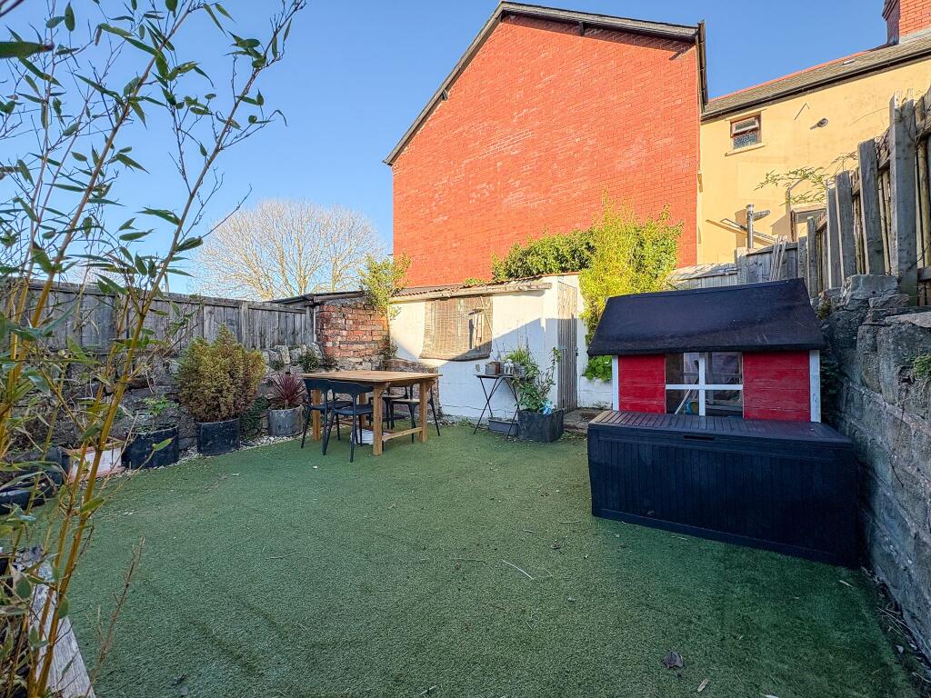 Rear Garden with Lane Access