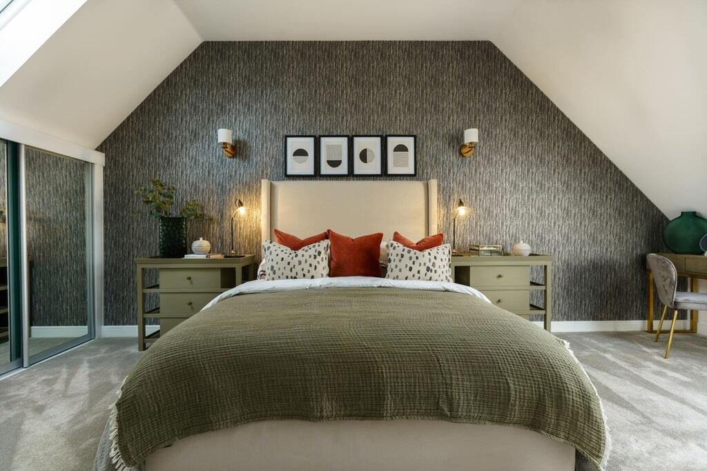 Bedroom 1 enjoys seclusion and privacy on the second floor