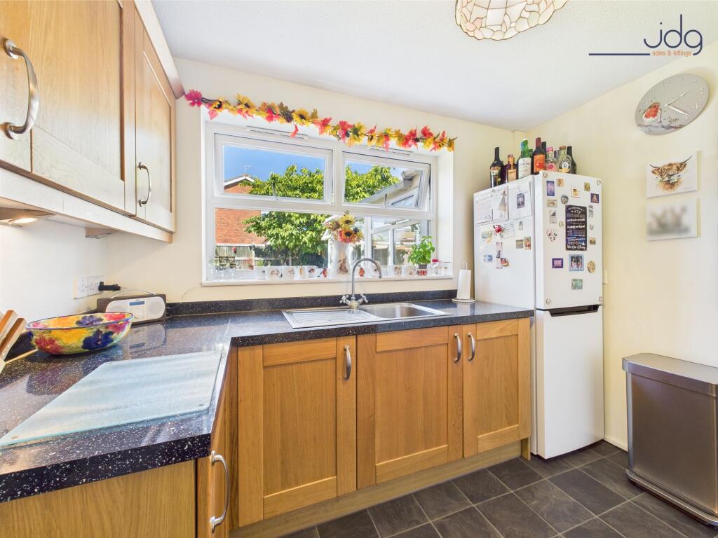 Kitchen, with view over the garden