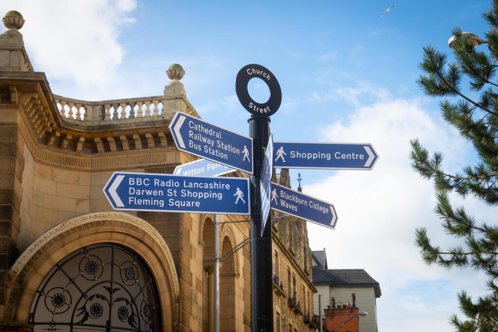 Blackburn local area signage