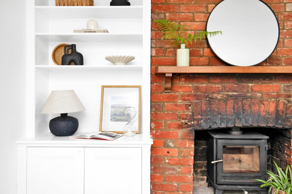 Living room wood burning stove