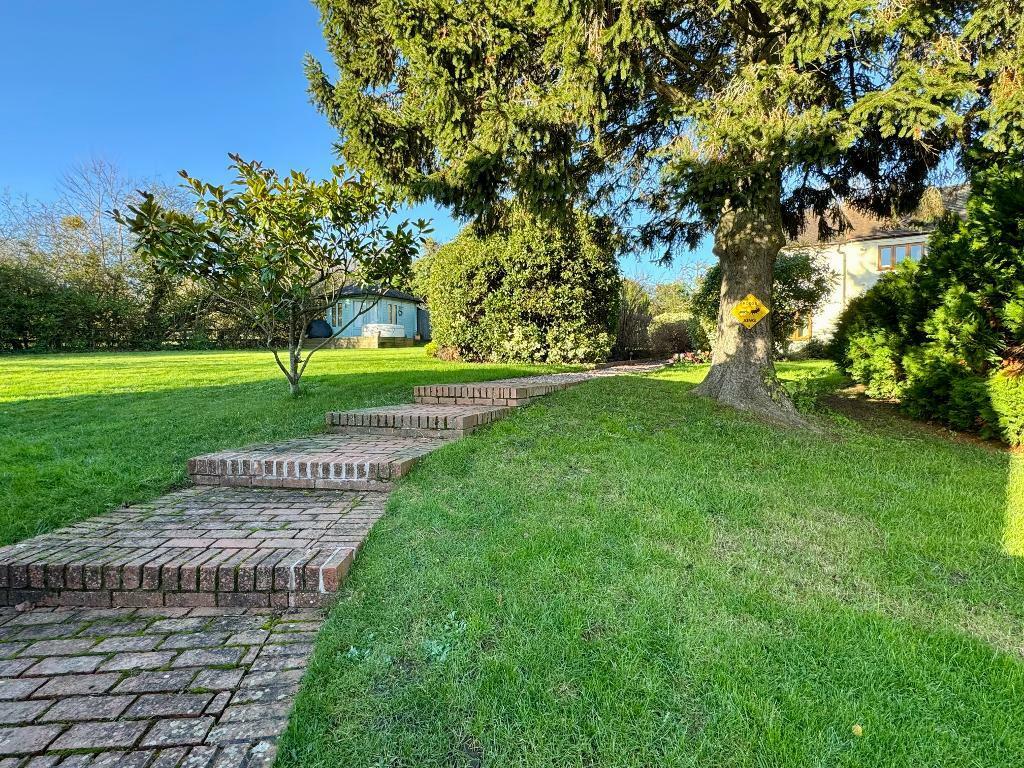 Garden path from the car to the house