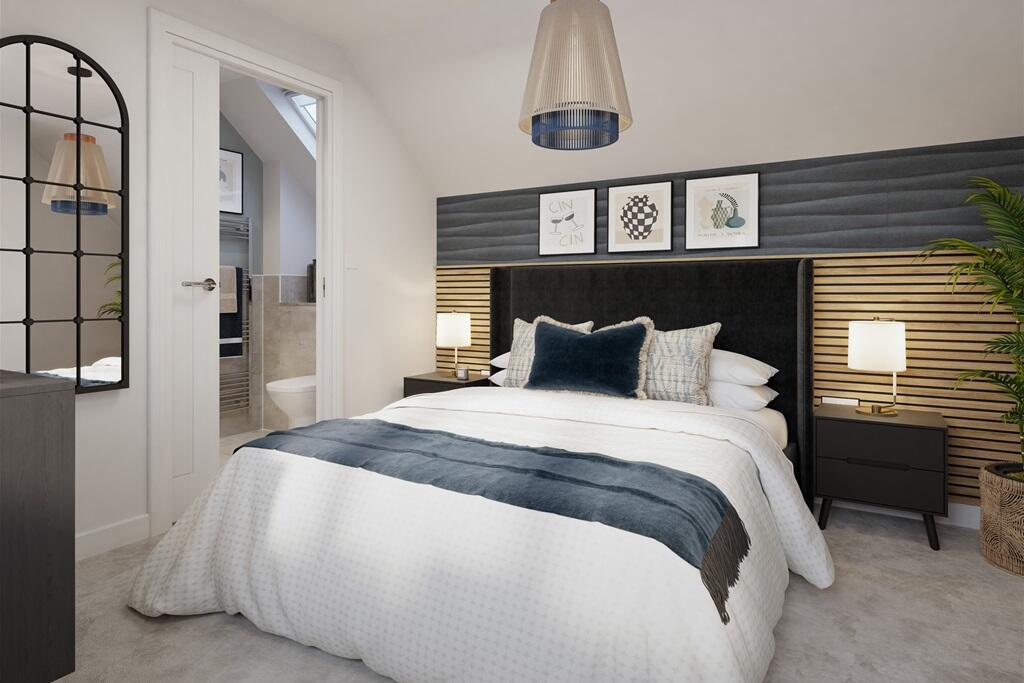 Plenty of space for bedroom furniture - typical Taylor Wimpey home