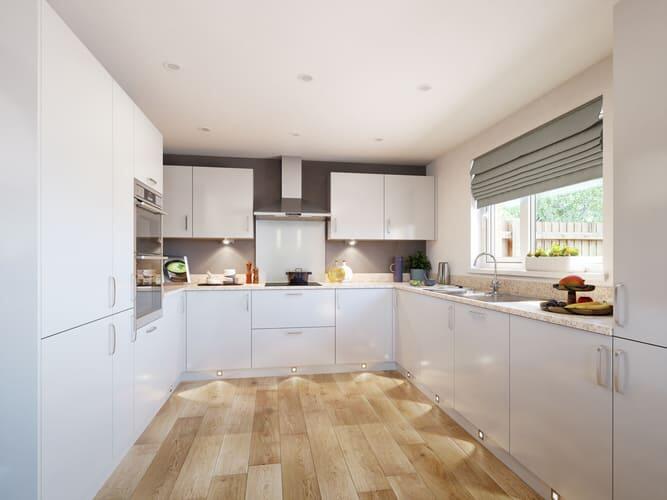 Modern kitchen with ample storage
