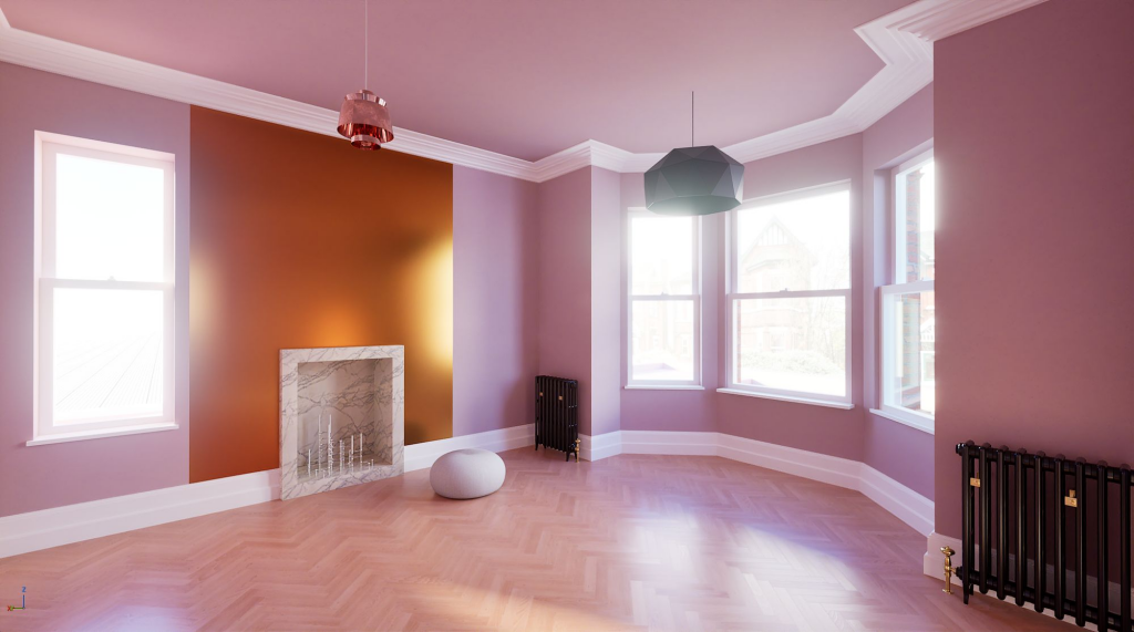 Proposed Front Living Room (CGI Photos)