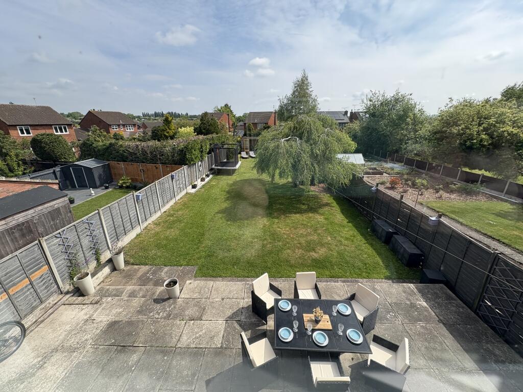 Rear Garden and Patio View from Bedroom 2