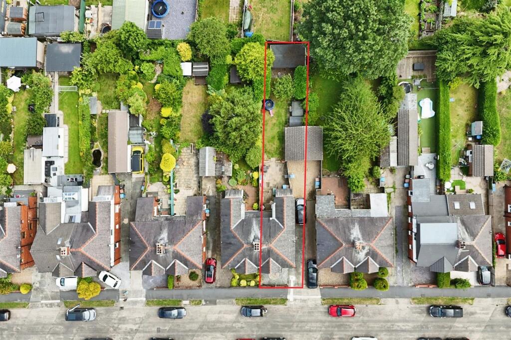 Aerial view of the property