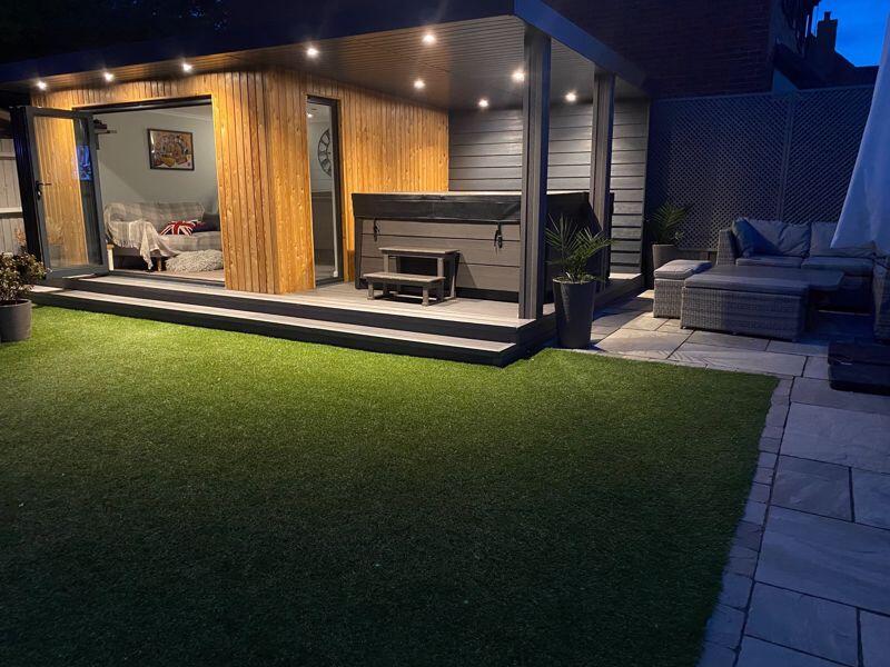 Garden &amp; Garden Room Of An Evening