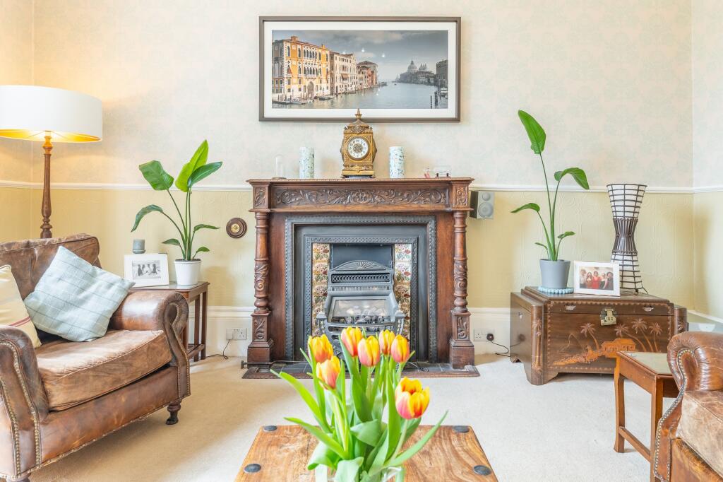 Feature living room fireplace