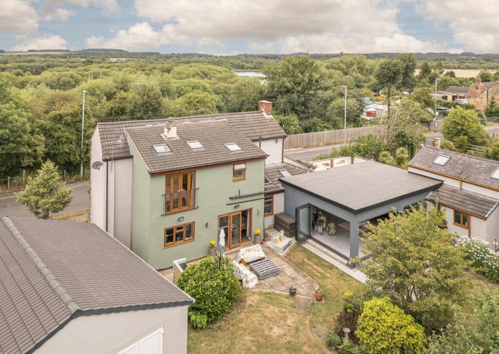 Ariel View of the rear of the property 