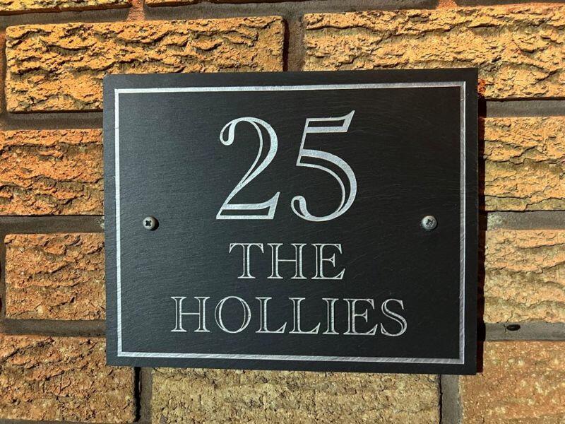 Property address plaque