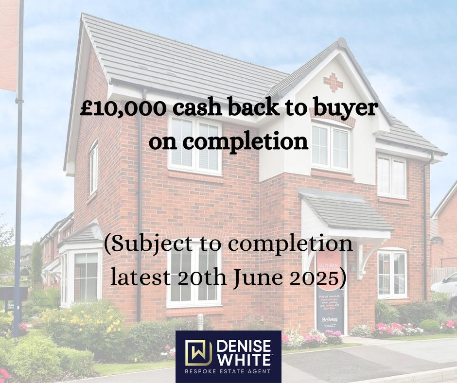 £10,000 cash back to buyer on completion (Subject 