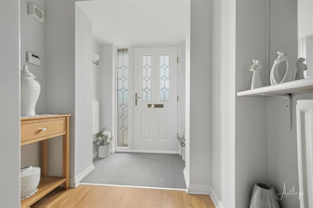 Front composite entrance door into: