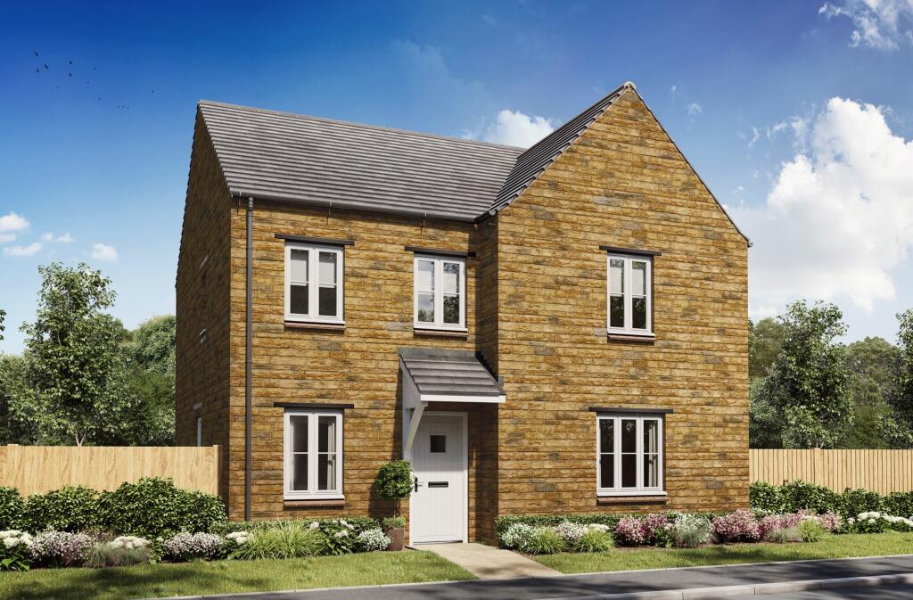 Typical exterior of our stone Radleigh style 4 bedroom home