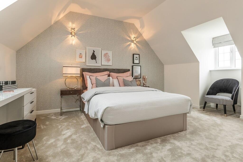 Bedroom with room for a large bed on the second floor