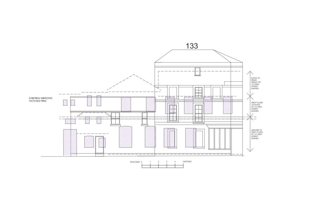 Existing Overlay of 131 &amp; 133 High Street | 131 Hi